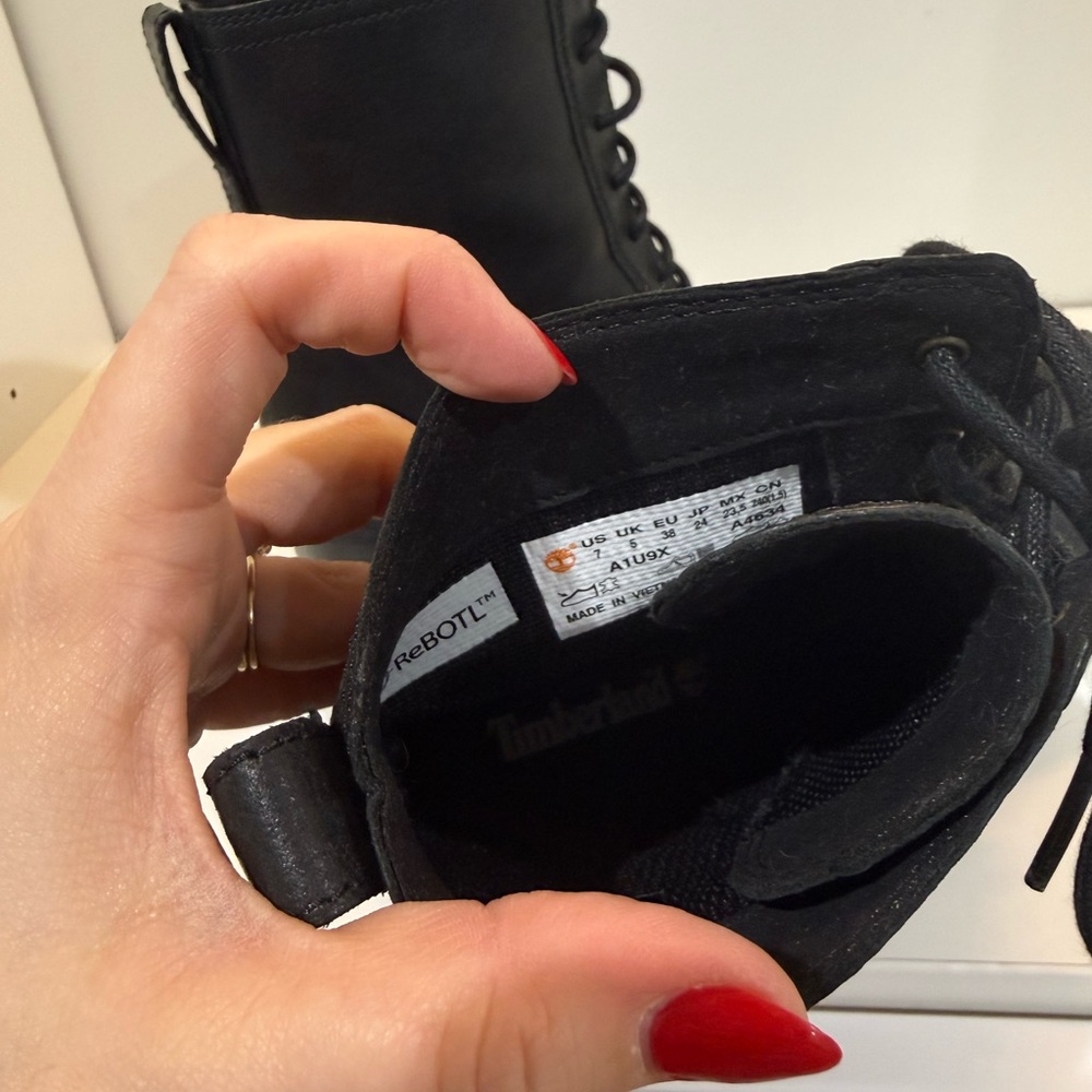 Timberland Women's Black Lace-Up Boots - Picture 4 of 5
